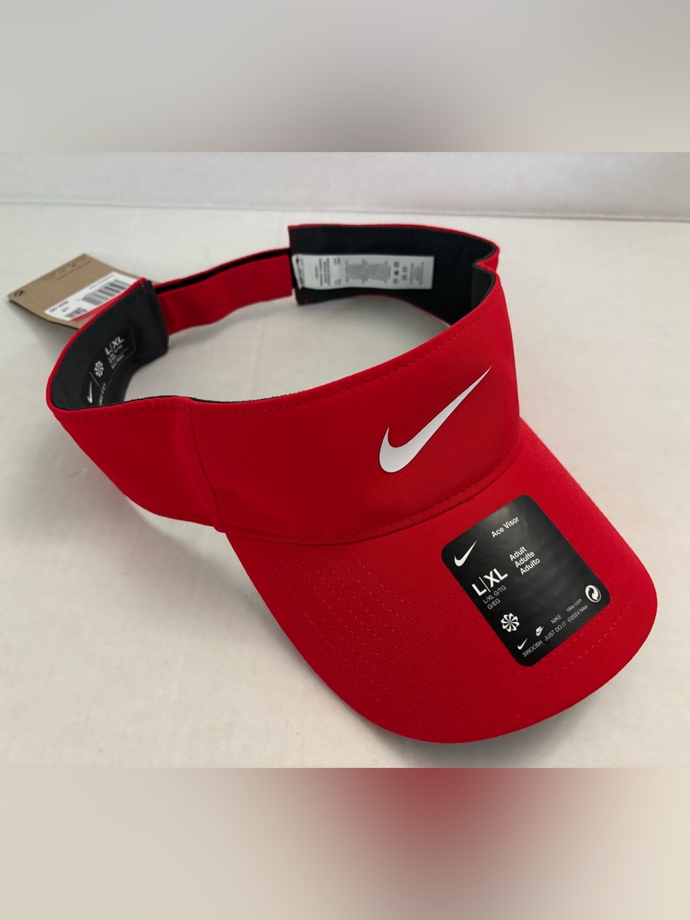 New!  Nike Dri-fit Ace Visor hat size L/XL red